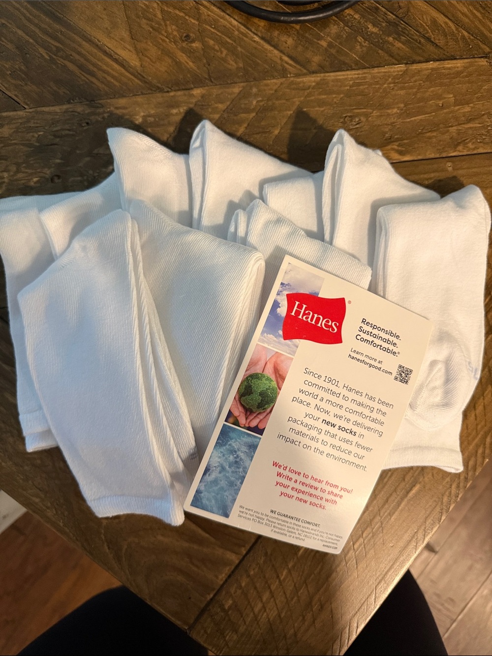 Hanes White Cotton socks  Set